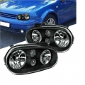 Μπροστινά Φανάρια Set Για Vw Golf IV (4) 97-03 GTI Look Μαύρα H7/H1/H3 Depo - Headlights - Xenon - Bulbs